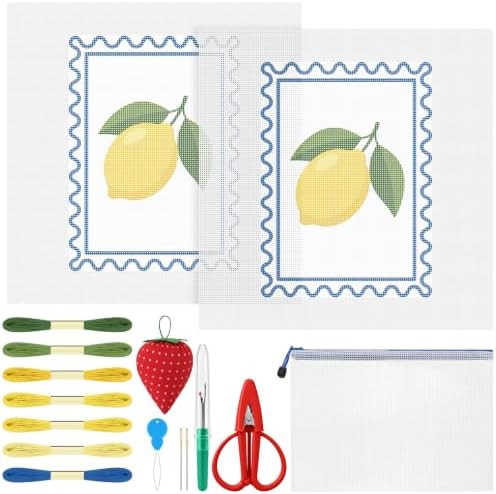 XunYee Needlepoint Canvas Kit, Lemon by XunYee