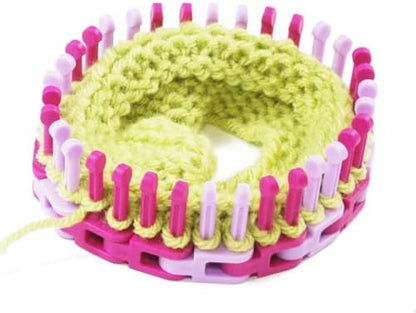 Authentic Knitting Board Flexee Loom Links Skinny, Small Gauge, for Thin Yarn, 48 Links, 96 pegs - Image 4