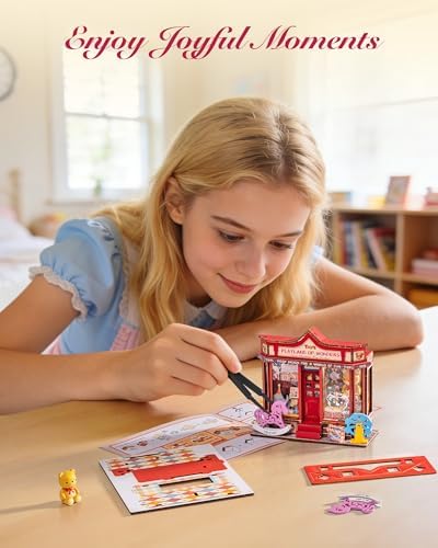 Rolife DIY Miniature House Kit 1:32 Whimsy Toy Shop Diorama Dollhouse Tiny House Model Building Set, Hobby Crafts for Adults Gifts for Him Her - Image 5