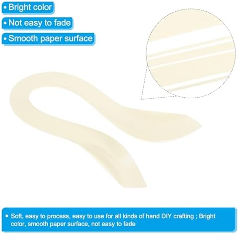 PATIKIL Quilling Strips Paper 600pcs 1.5mm 39cm Origami Paper Quilling Kits for Art DIY Hand Craft Christmas, Apricot - Image 3
