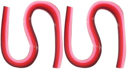 PATIKIL 540x3mm Rainbow Quilling Strips Paper 240Pcs, Gradient Red by PATIKIL