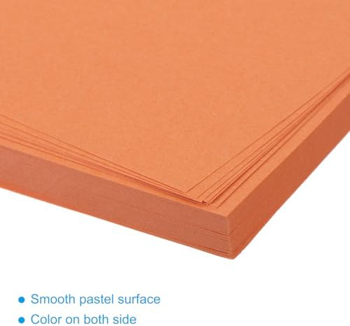 MECCANIXITY 100 Sheet Origami Paper Double Sided Dark Orange 2.5x2.5 Inch Square Sheet for Art Craft Project, Beginners, Gift Decoration - Image 4