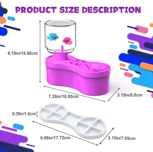 Paint Brush Cleaners, with Paint Palette and Brush Holder for Watercolor/Oil Acrylic and Water-Based Paints, Portable Paint Station & Rinsing Tool,Gift for Kids/Adults/Artist/Beginners Purple - Image 5