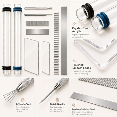 Diyoohomy 20 Pcs Polymer Clay Tools Set, Pottery Earring Jewelry Making - Image 3