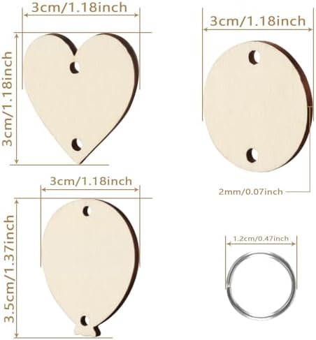 Family Birthday Plaque Tags Wooden Birthday Calendar Board Tags with Rings - Image 4