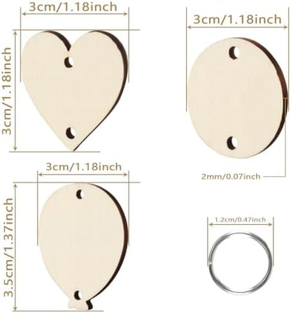 Family Birthday Plaque Tags Wooden Birthday Calendar Board Tags with Rings - Image 4
