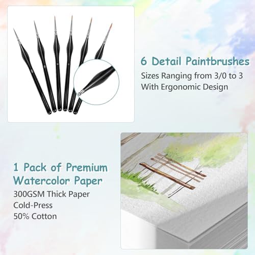 50 Colors Watercolor Workbook for Beginners with Paint & Paper - Image 3
