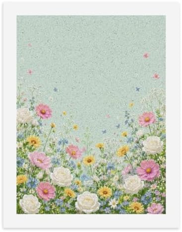 Bozfoxa Paint by Numbers Kit for Adults Beginner Mint Garden Floral by Unknown