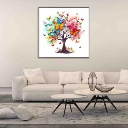 DYAIANGMU Tree of Life Stamped Cross Stitch Kit for Adults 13.7x13.7 inches - Image 3