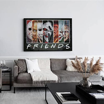 Halloween Cross Stitch Stamped Kits for Adults Beginners Home Wall Decor - Image 3