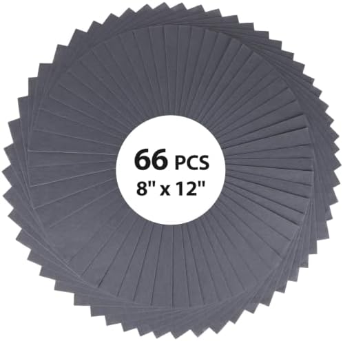 12x8 Inch 66Pcs Grey Cards, Craft Supplies, Card Making and Art Projects by Unknown