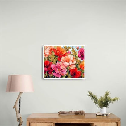 Flower Paint by Numbers Kit for Adults,Poppy Adult Painting by Numbers for Beginner on Canvas,DIY Painting Kits for Home Wall Decor,Gifts (Flower1) - Image 7