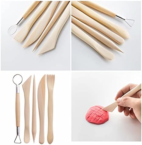 Clay Tools 46PCS Pottery Tools Clay Sculpting Tools Polymer Clay Tools Kit Ceramic Tools for DIY Handcraft Modeling Clay Carving Tools Set - Image 5