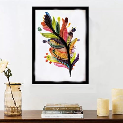 Feather Paper Quilling Kit Paper Quilling Adult Craft Great for DIY Craft Workshop, Home Decoration,Birthday Gift,Adult Friend interaction.It's Suitable for Adult and Craftsmen.Creative Stress Reliee - Image 5