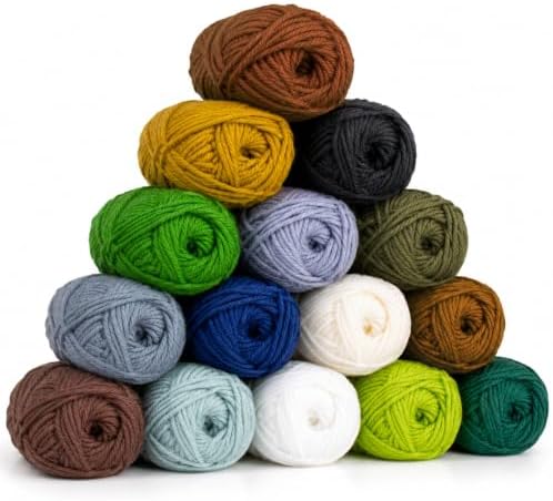 MAQIHAN 15x20g Acrylic Yarn for Knitting - Soft Crochet Yarn for Crafts by MaqiIhanCustomOfficial