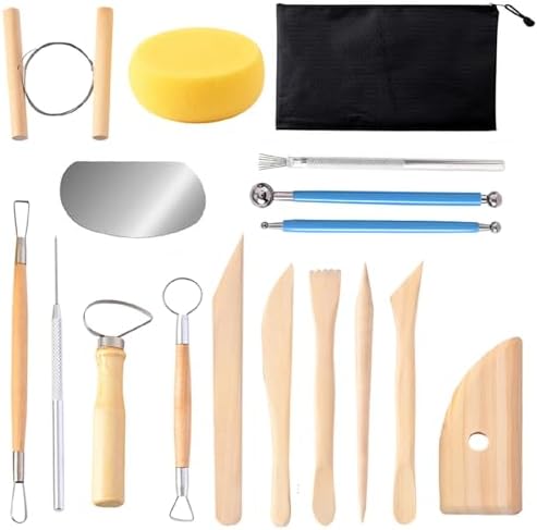 S & E TEACHER'S EDITION 17 Pcs Pottery & Clay Sculpting Tools by SETEACHERSEDITION