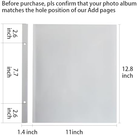 Vienrose Photo Album Self Adhesive Refill Pages 13x12.6 20 Pages - Image 2