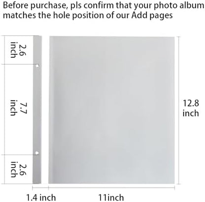 Vienrose Photo Album Self Adhesive Refill Pages 13x12.6 20 Pages - Image 2
