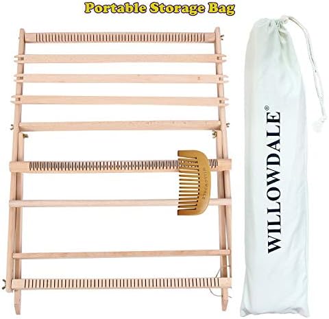 WILLOWDALE 25.2" H x 19.3" W Weaving Loom with Stand for Adults - Image 3