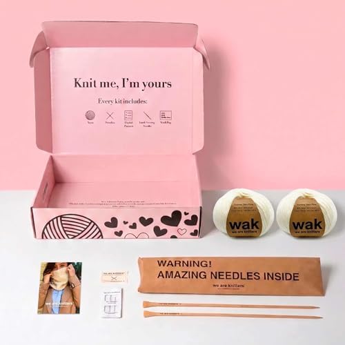 We Are Knitters Stitch Sampler Knitting Kit | Beginner-Friendly Knitting Starter Kit with Yummy Yarn | Learn Essential Stitches & Make Your First Snood - Image 7
