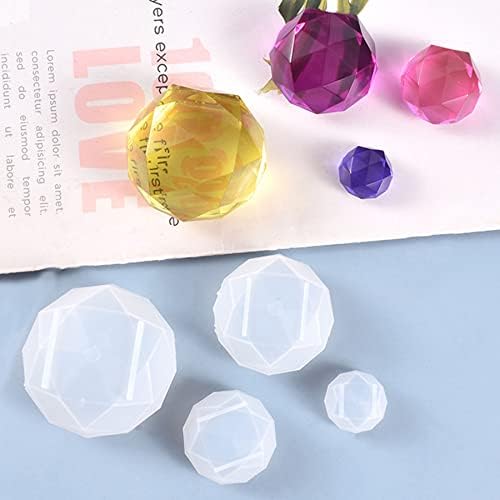 6 PCS 3D Diamond Gem Silicone Molds - Clear Diamond Molds for Making Clay, Resin, Epoxy Crafting Projects - Image 3