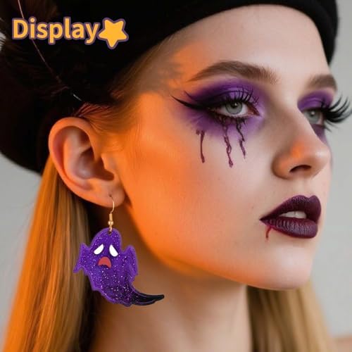 Halloween Resin Earring Molds with Holes, 9 Pair Ghost Earring Mold - Image 7