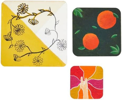 Bright Creations 70 Pack Unfinished Wood Squares for Crafts, Wood Burning, Engraving (3 Sizes, 2", 3", 4") - Wooden Pieces for Crafts - Image 3