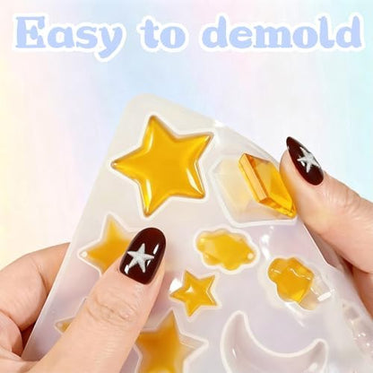 63 Pcs Resin Molds Silicone Set,DIY Epoxy Resin Casting Craft Kit - Image 3