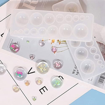 Yayatty Geometry Silicone Molds for Resin Casting, Cabochon Gem Silicone Molds Triangle Hexagon Mould for Resin Epoxy for Earring Pendant Necklace Jewelry Making - Image 2