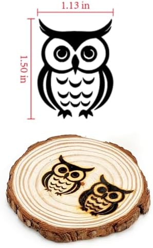 Solid Brass 1.5" Owl Branding Iron for Wood Hats Leather Steak & Burgers - Image 2