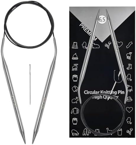 Soosui 6.5mm Circular Knitting Needles US10.5, 47 inches/120cm Curved Tail by Unknown