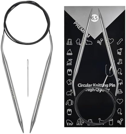 Soosui 6.5mm Circular Knitting Needles US10.5, 47 inches/120cm Curved Tail by Unknown