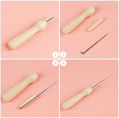 LOKUNN Needle Felting Kit 4 PCS Animal Felting Kits for Beginners Adult - Image 3