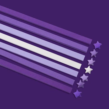 Origami Paper Stars, Colorful Handcraft Origami Lucky Star Paper DIY Paper Arts Creativity Hand Art Crafts (Purple gradient (1350) sheets) - Image 5