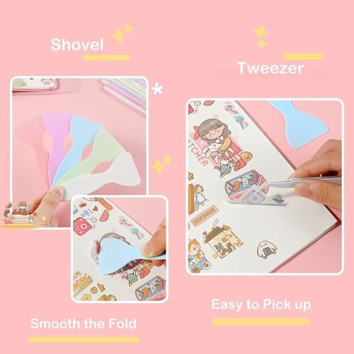 Doraking Scrapbooking Tools with Glue Tweezer Shovel Cutter Pen for Crafting, Scrapbooking, Card Making, Paper Crafts - Image 3