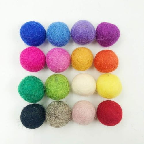 Wool Balls Felt Pom Pom Balls 2cm 150pc Felt Garland Craft Supplies Wool Felt Beads - Image 4