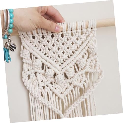 Mobestech DIY Macrame Kit for Adults Handcrafted Cotton Rope Wall Hanging Supplies Creative Tapestry Craft Set for Beginners for Home Decor and Personal Projects - Image 6