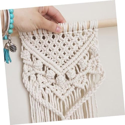 Mobestech DIY Macrame Kit for Adults Handcrafted Cotton Rope Wall Hanging Supplies Creative Tapestry Craft Set for Beginners for Home Decor and Personal Projects - Image 6