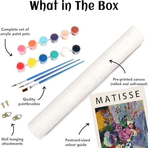 Vintage Flowers Paint by Numbers Kit for Adults Beginner (Without Frame) - Image 7