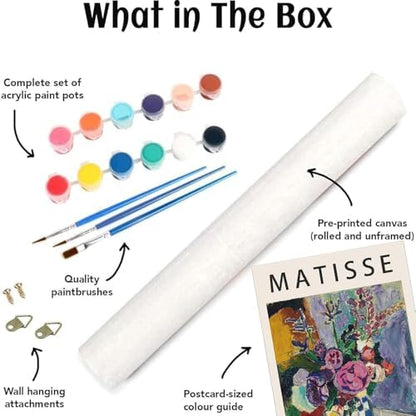 Vintage Flowers Paint by Numbers Kit for Adults Beginner (Without Frame) - Image 7