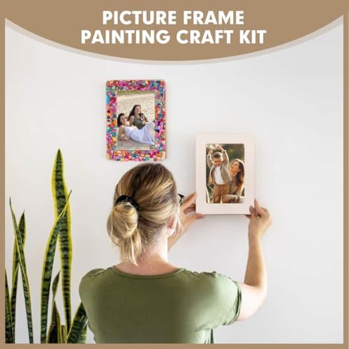 8 Packs DIY Mosaic Frame Craft Kit for 4*6 Photo,Wooden Picture Frames Kit - Image 7