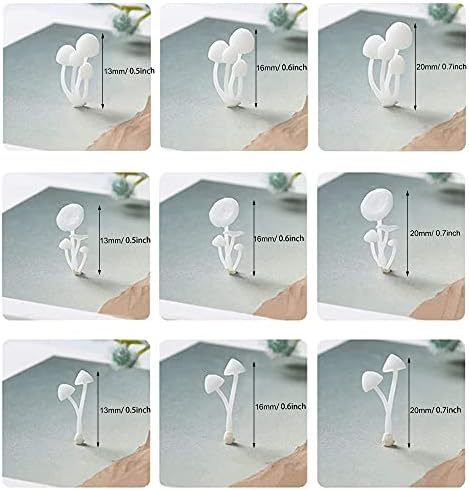 Woohome 31 PCS 3D Mini Mixed Resin Mould Filler - Germ Rose Elk Mushroom Casting Moulds, Art Craft Supplies for Jewelry Making, Epoxy Moulds, DIY Crafts - Image 4