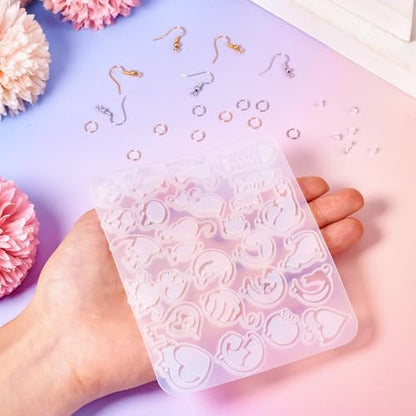 Spritewelry Cat Silicone Mold for Earring Resin Earring Molds Cute UV Resin Molds for Keychain Making Kit for Women DIY Earring Bracelet Necklace Jewelry Making - Image 6