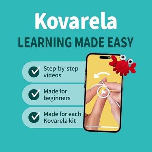 Kovarela Crochet Kit for Beginners, Jungle Brothers Amigurumi with Video Tutorials - Image 5