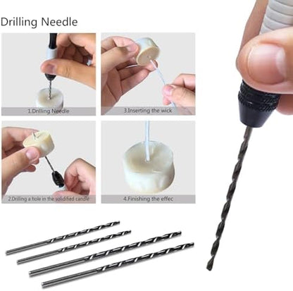 DiaWiew Beginners Candle Making Kit for Adults, Wick Needle for Candle Making for Punching and Inserting Candle Molds Wicks, Candle Making Tools Perfect to Silicone Molds with No Holes for Wicks - Image 3