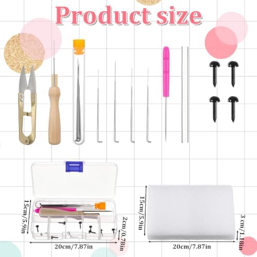 MySHUCE 72 Color Needle Felting Kit, Wool Felting with Needle Felting Tools - Image 2