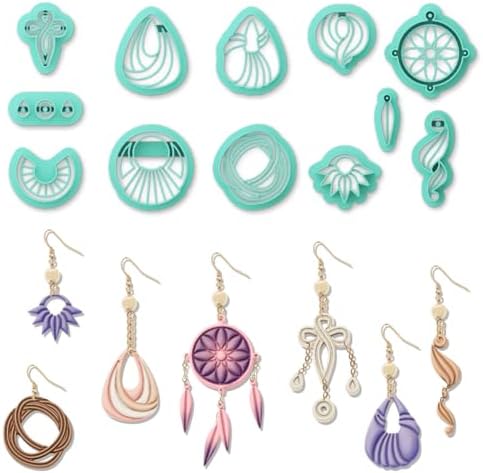 ORIGACH 12 Pcs Boho Knot Macrame Polymer Clay Cutters Set by ORIGACH