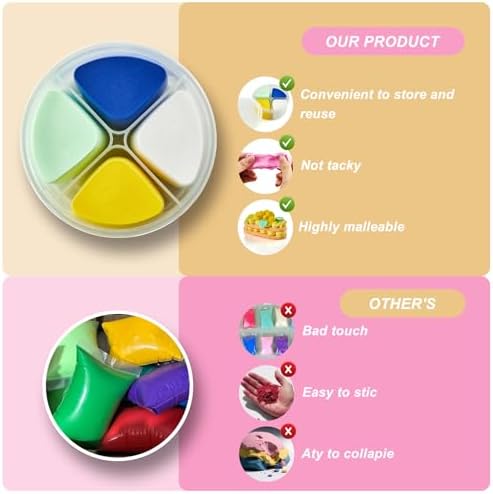Air Dry Clay Kit for Kids – 12 Pcs, 4 Colors, Non-Toxic Craft Gift - Image 6