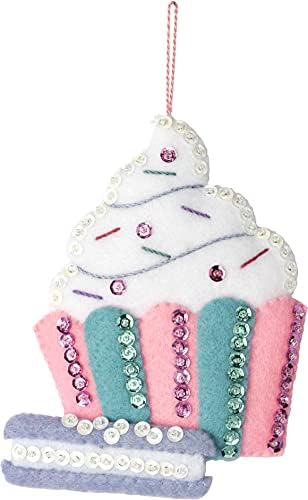 Bucilla Felt Applique 6 Piece Ornament Making Kit, Nutcracker Sweet, Perfect for DIY Arts and Crafts, 89292E - Image 6