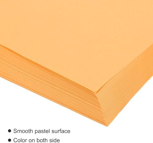 MECCANIXITY 100 Sheet Origami Paper Double Sided Fluorescent Orange 8.3 x 5.8 Inch Square Sheet for Art Craft Project, Beginners, Gifts Decor - Image 4